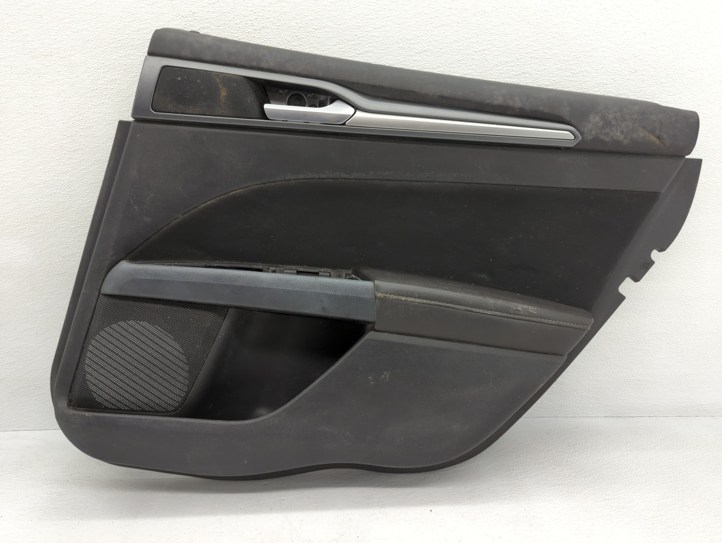 2013 Ford Fusion Front Right Passenger Interior Door Panel Trim Dark Grey - Oemusedautoparts1.com