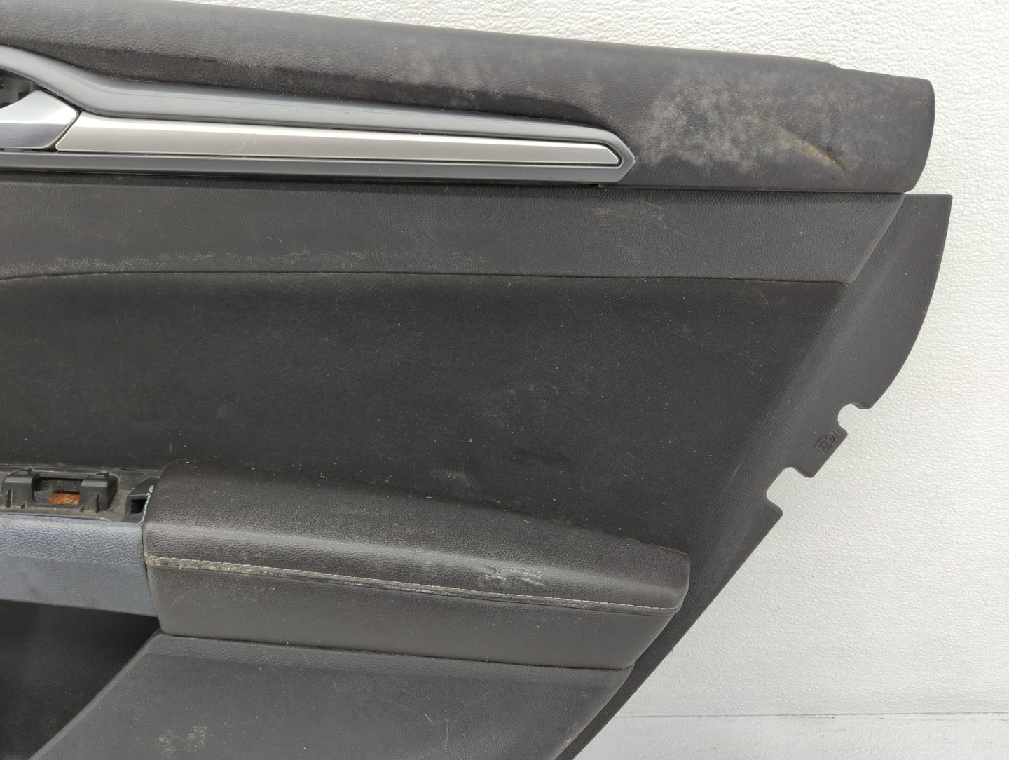 2013 Ford Fusion Front Right Passenger Interior Door Panel Trim Dark Grey - Oemusedautoparts1.com