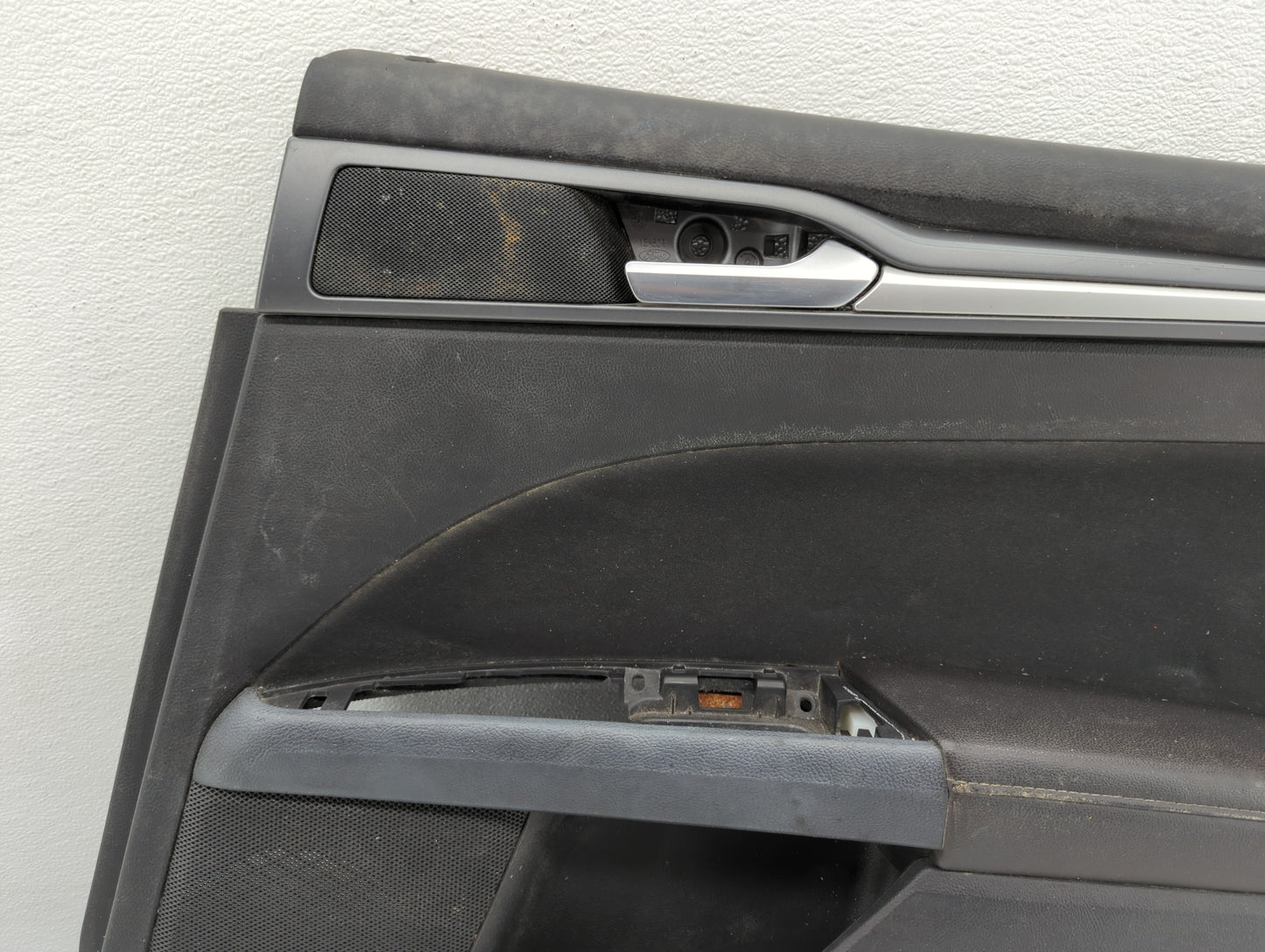 2013 Ford Fusion Front Right Passenger Interior Door Panel Trim Dark Grey - Oemusedautoparts1.com