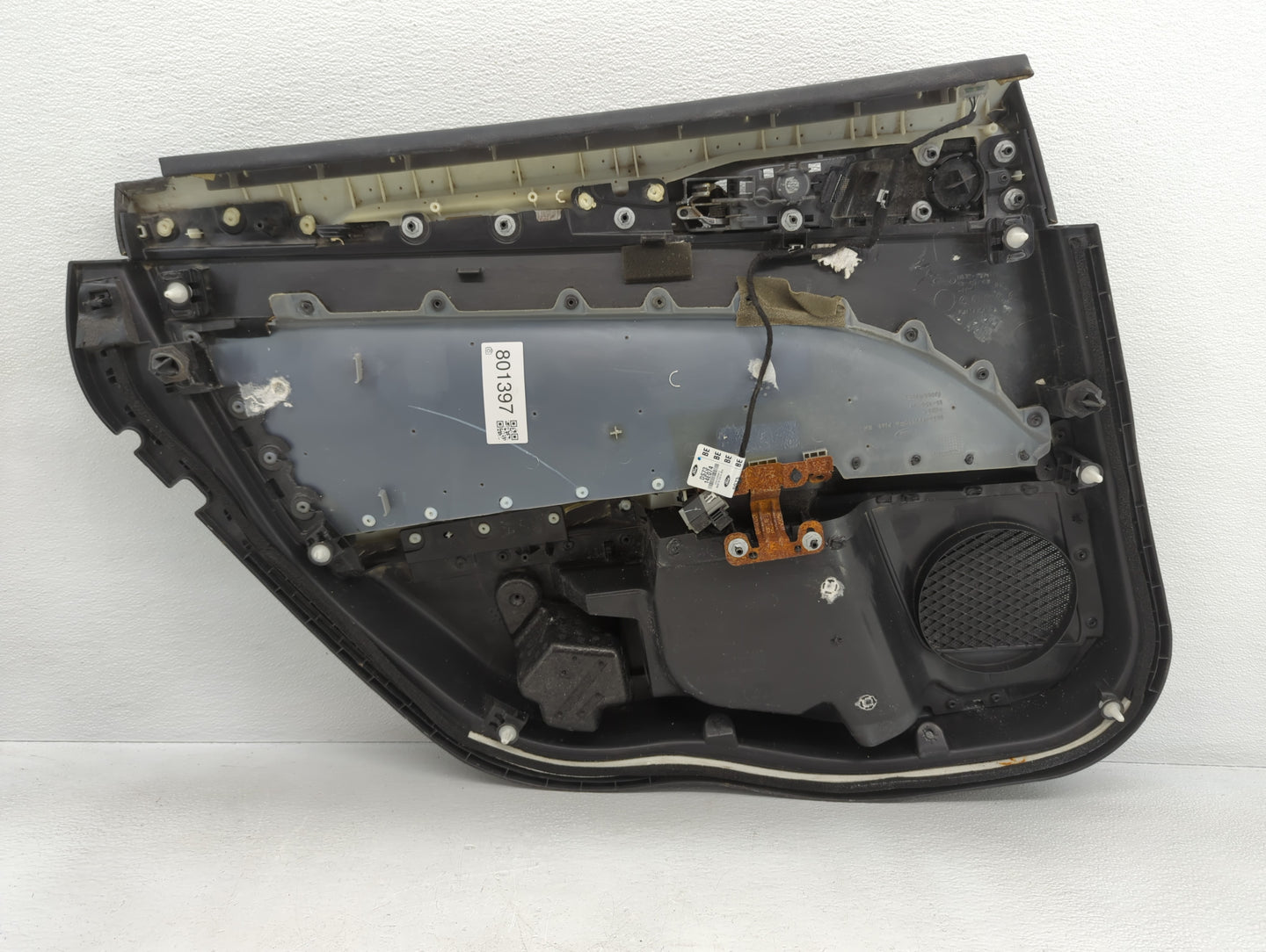 2013 Ford Fusion Front Right Passenger Interior Door Panel Trim Dark Grey - Oemusedautoparts1.com