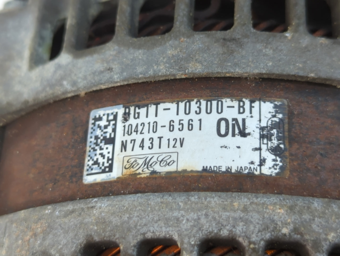 2013-2020 Ford Fusion Alternator Replacement Generator Charging Assembly Engine OEM P/N:9G1T-10300-BF Fits OEM Used Auto Par