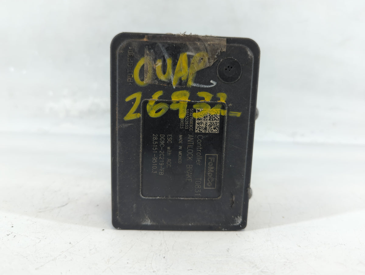 2013 Ford Fusion Anti-Lock Brake ABS Pump Module Actuator OEM P/N:DG9C-2C405-FB Fits OEM Used Auto Parts - Oemusedautoparts1