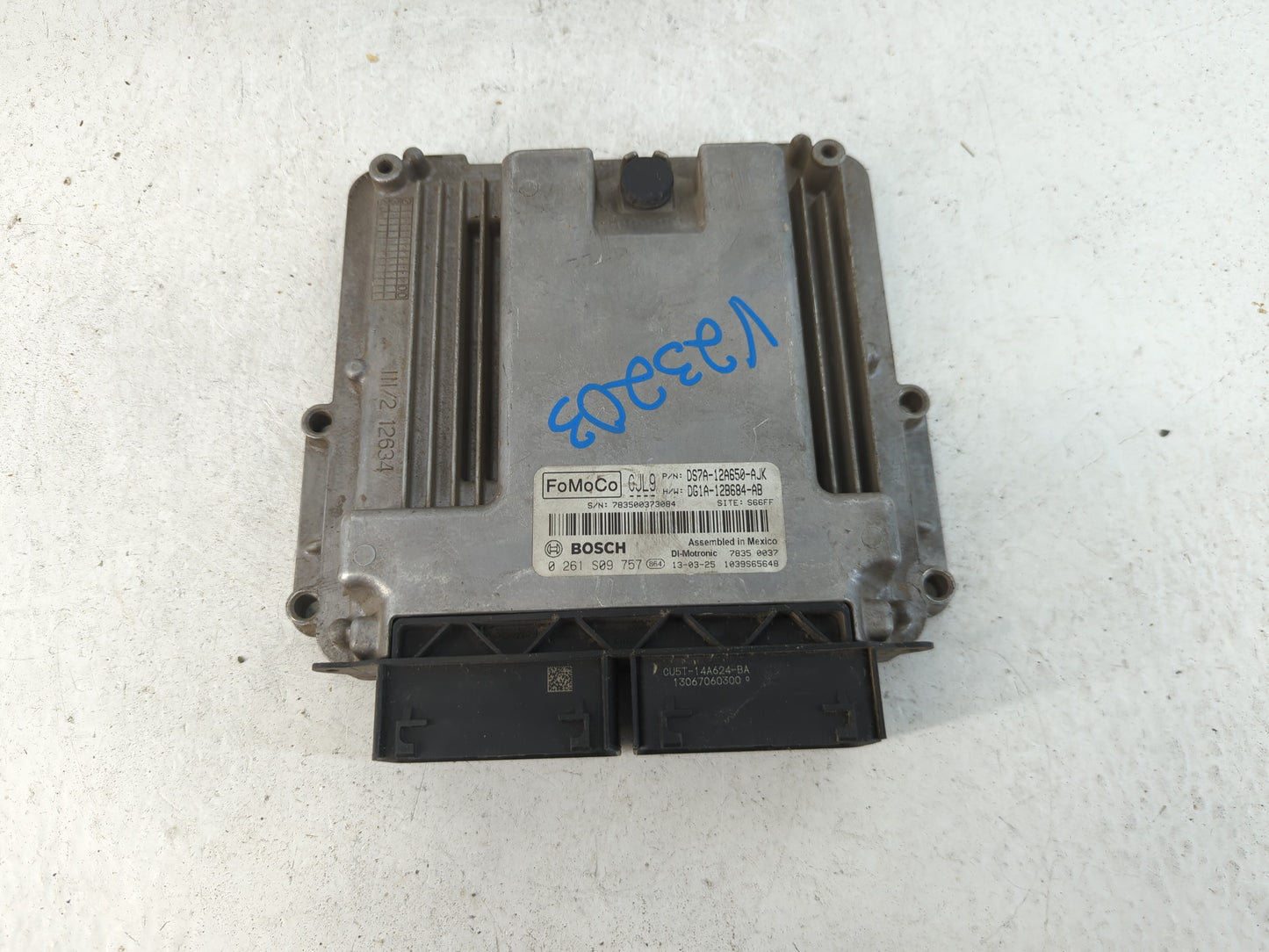 2013 Ford Fusion PCM Engine Control Computer ECU ECM PCU OEM P/N:DS7A-12A650-AJK Fits OEM Used Auto Parts - Oemusedautoparts