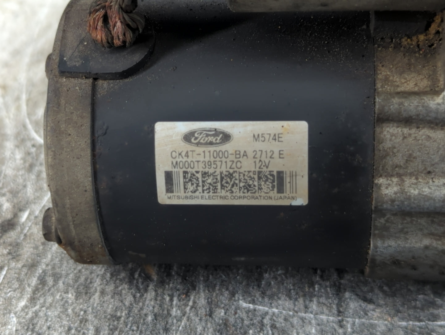2013 Ford F Super Duty Car Starter Motor Solenoid OEM P/N:CK4T-11000-BA Fits Fits 2011 2012 2014 2015 OEM Used Auto Parts - 