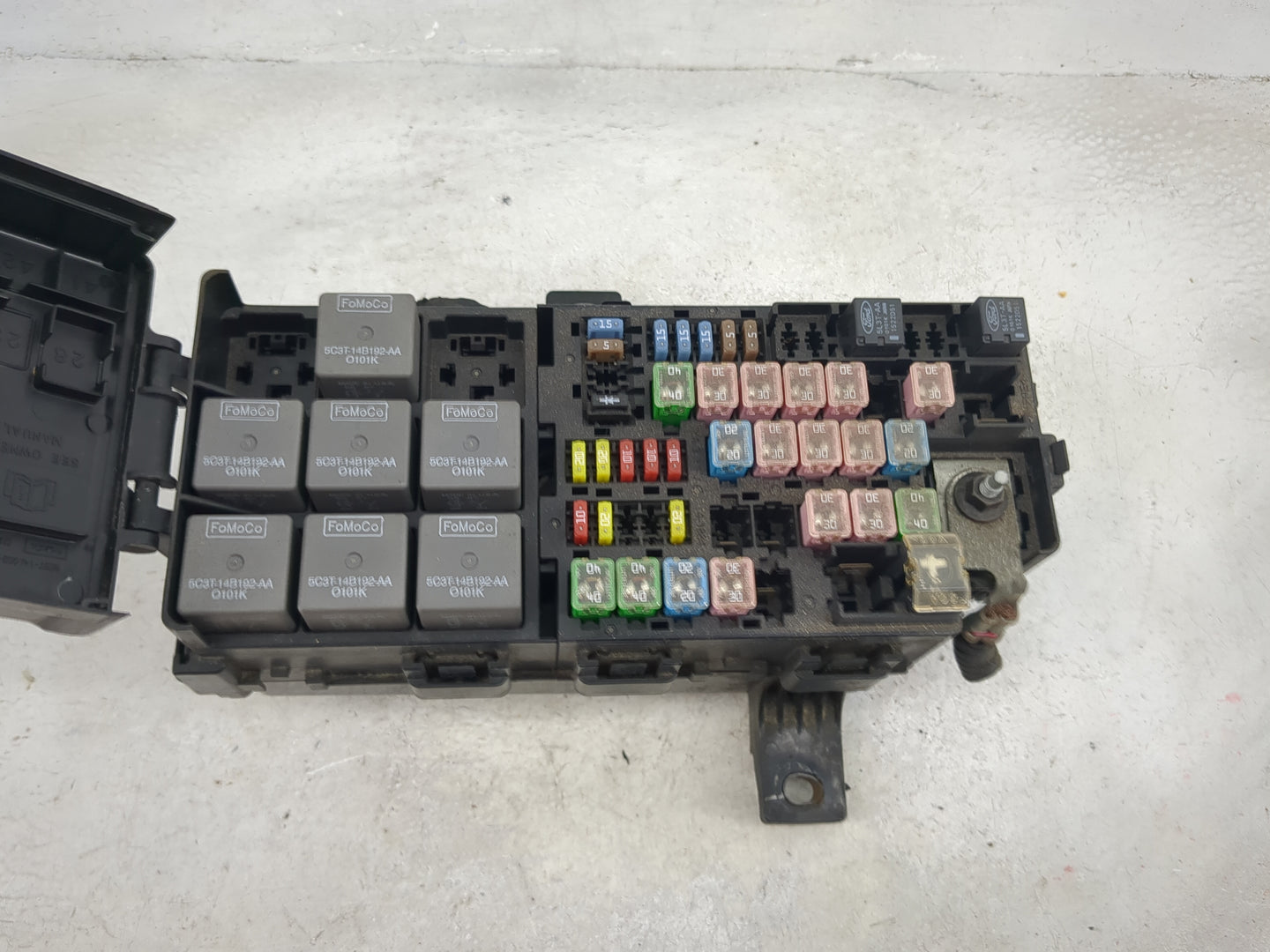 2012-2014 Ford Mustang Fusebox Fuse Box Panel Relay Module P/N:6E5T-14A003-AB 5C3T-14B192-AA Fits Fits 2012 2013 2014 OEM Us