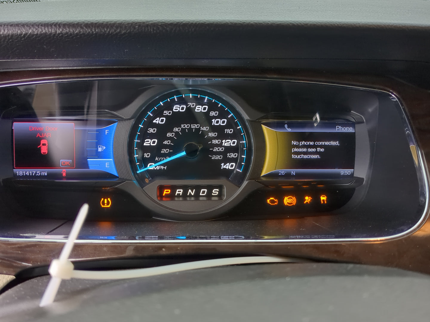 2013 Ford Taurus Instrument Cluster Speedometer Gauges Miles:181K Fits OEM Used Auto Parts - Oemusedautoparts1.com