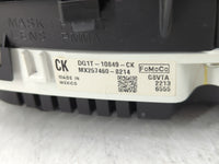 2013 Ford Taurus Instrument Cluster Speedometer Gauges P/N:DG1T-10849-CK Fits OEM Used Auto Parts - Oemusedautoparts1.com