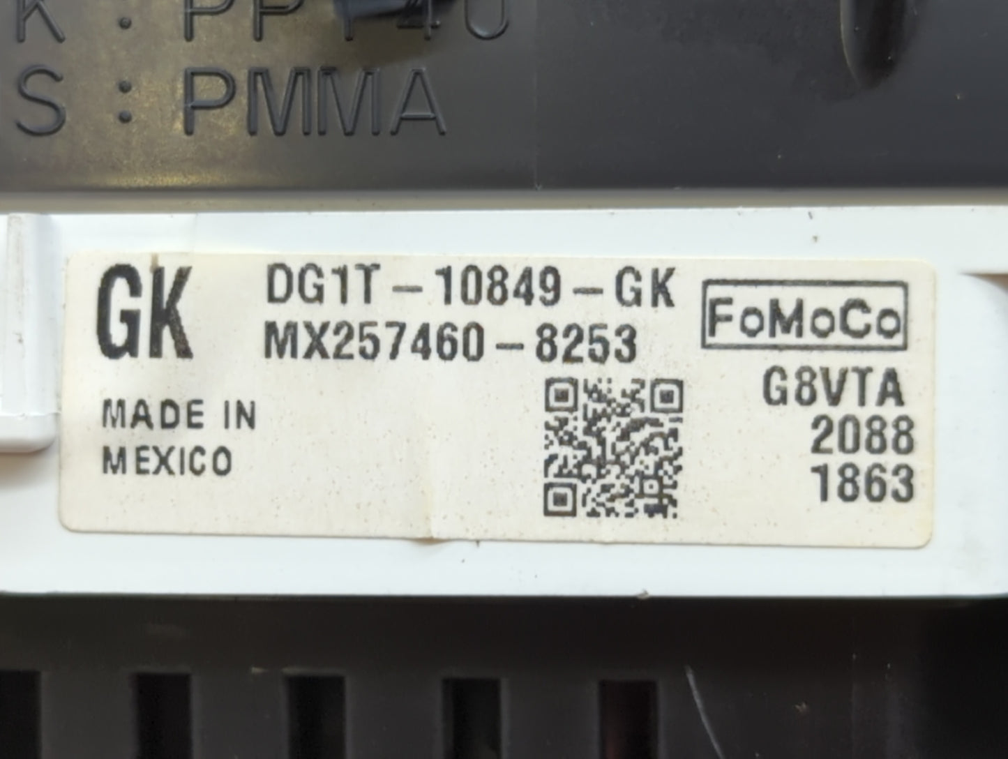 2013 Ford Taurus Instrument Cluster Speedometer Gauges P/N:DG1T-10849-GL DG1T-10849-GK, DG1T-10849-GM Fits OEM Used Auto Par