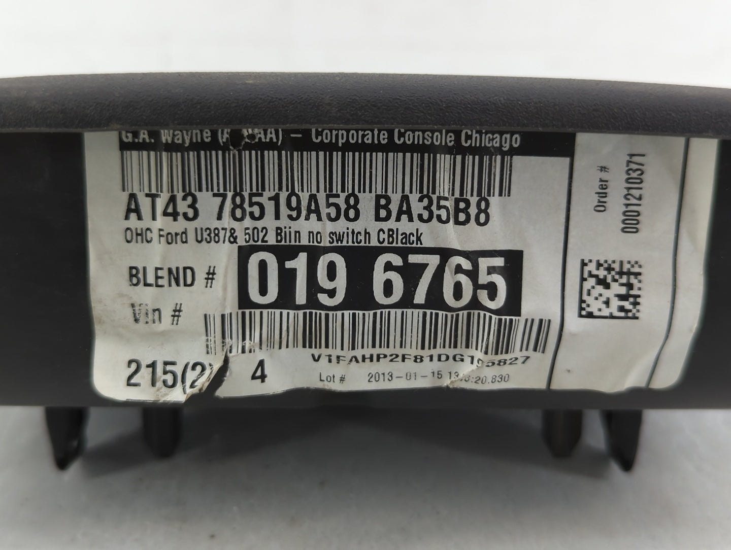 2013-2019 Ford Taurus Overhead Roof Console 420107 - Oemusedautoparts1.com