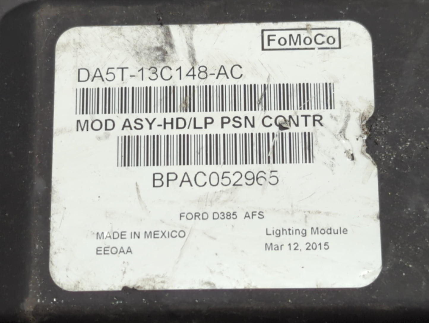 2013-2016 Ford Taurus PCM Engine Control Computer ECU ECM PCU OEM P/N:DG1A-12A650-SB DG1A-12B684-EA Fits Fits 2013 2014 2015