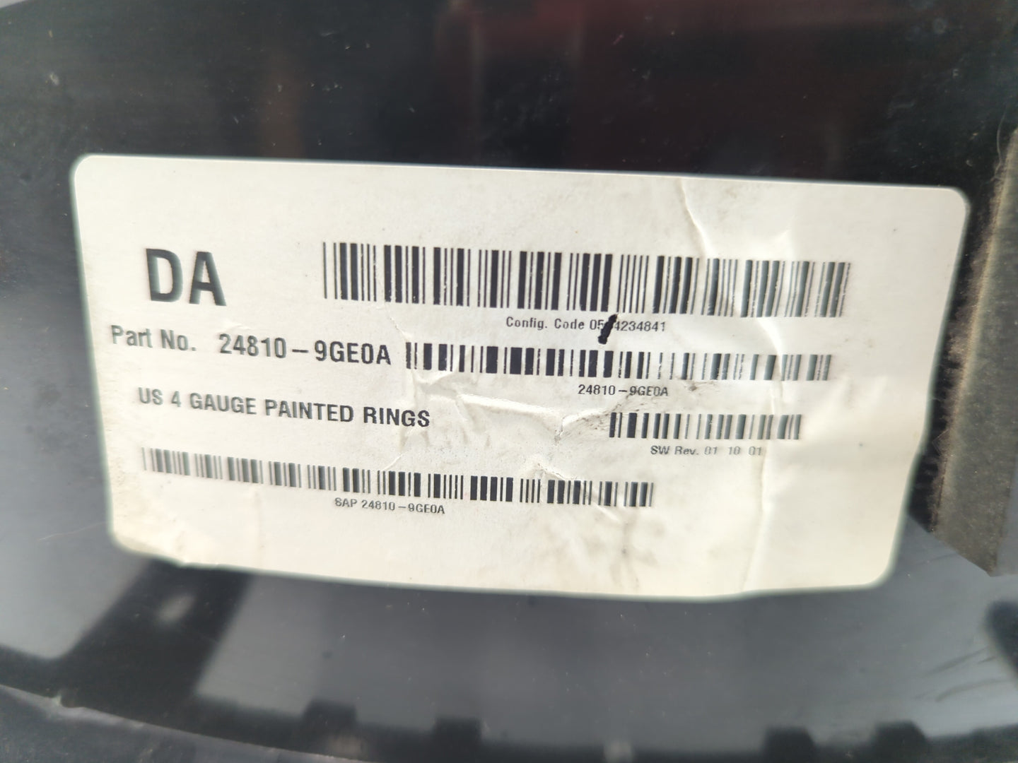 2013 Ford Taurus Instrument Cluster Speedometer Gauges P/N:24810-9GE0A Fits OEM Used Auto Parts - Oemusedautoparts1.com