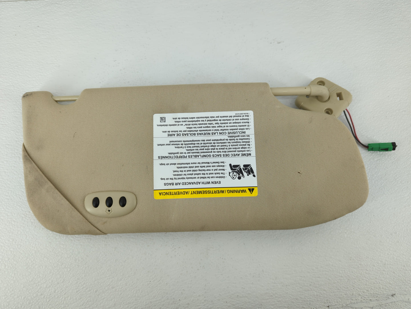 2013-2019 Ford Taurus Sun Visor Shade Replacement Passenger Right Mirror Fits OEM Used Auto Parts - Oemusedautoparts1.com
