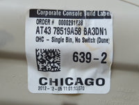 2013-2019 Ford Taurus Overhead Roof Console 548748 - Oemusedautoparts1.com