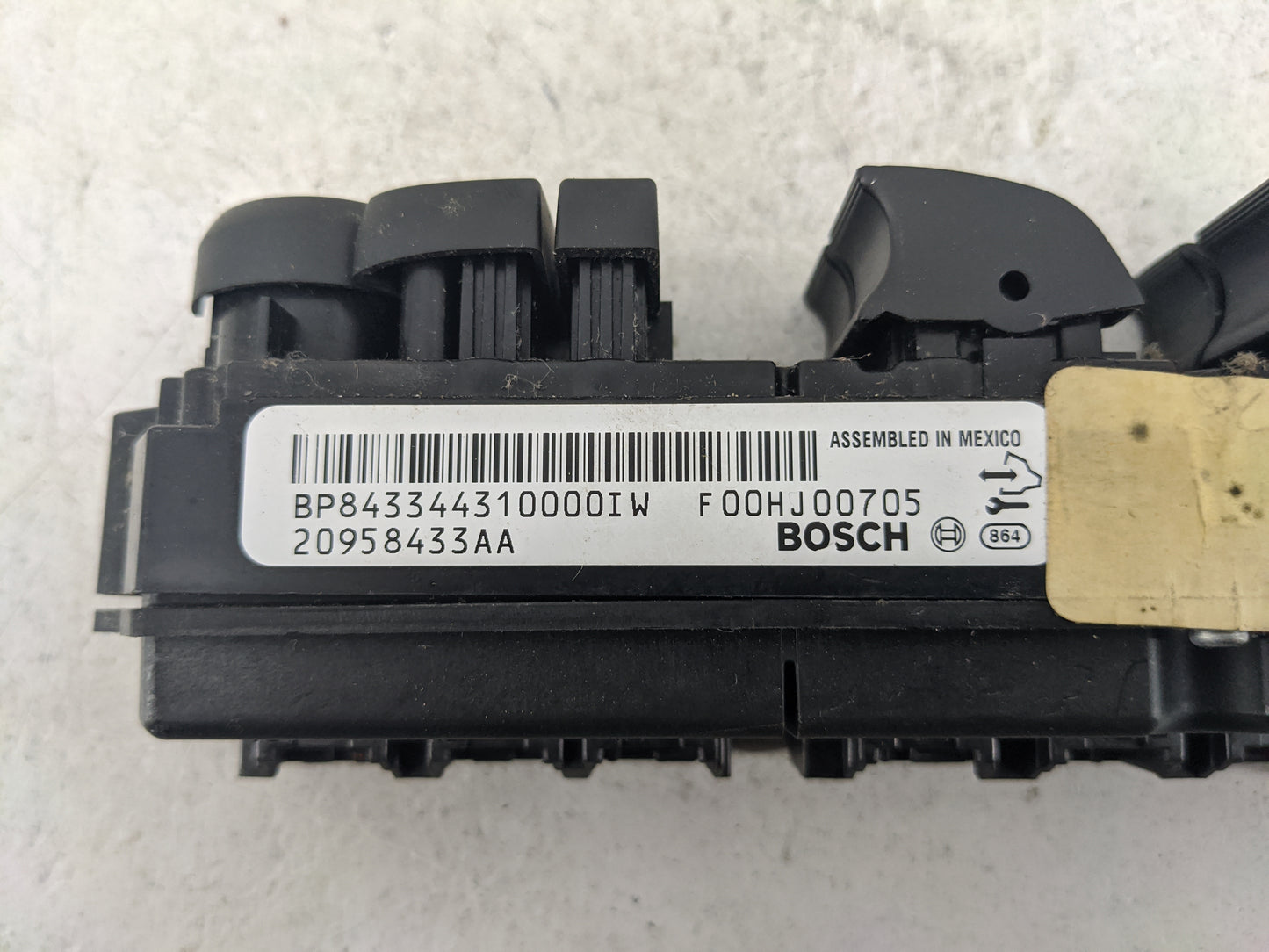 2007-2017 Gmc Acadia Master Power Window Switch Replacement Driver Side Left P/N:20958433AA BP843344310000IW Fits OEM Used A