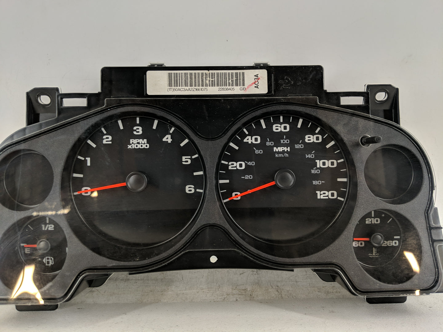 2007-2013 Gmc Sierra 1500 Instrument Cluster Speedometer Gauges P/N:22838405 Fits Fits 2007 2008 2009 2010 2011 2012 2013 OE