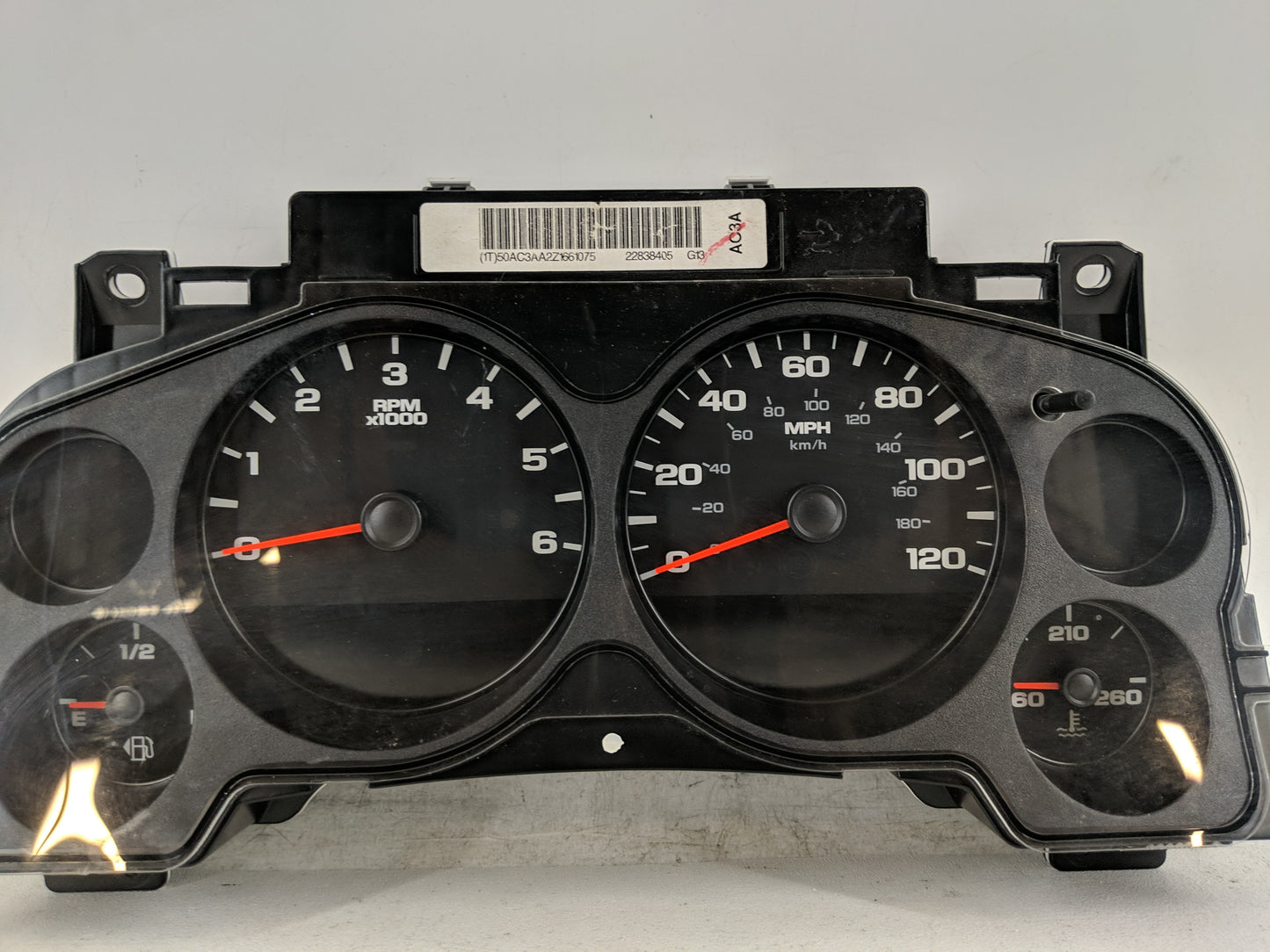 2007-2013 Gmc Sierra 1500 Instrument Cluster Speedometer Gauges P/N:22838405 Fits Fits 2007 2008 2009 2010 2011 2012 2013 OE