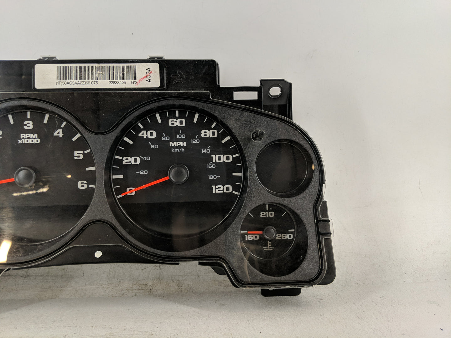 2007-2013 Gmc Sierra 1500 Instrument Cluster Speedometer Gauges P/N:22838405 Fits Fits 2007 2008 2009 2010 2011 2012 2013 OE