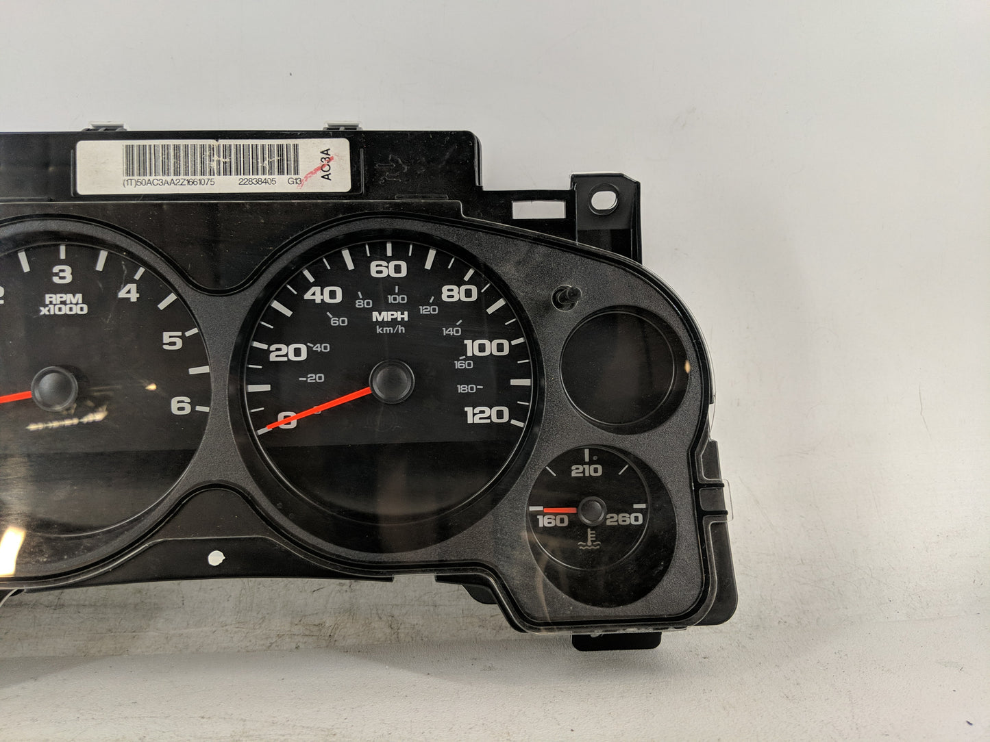 2007-2013 Gmc Sierra 1500 Instrument Cluster Speedometer Gauges P/N:22838405 Fits Fits 2007 2008 2009 2010 2011 2012 2013 OE
