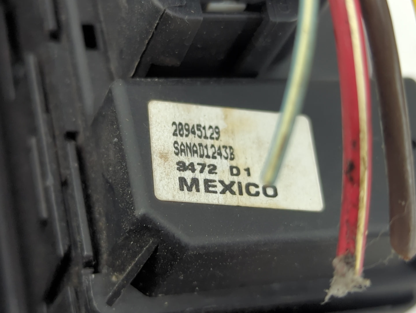2013 Gmc Sierra 1500 Master Power Window Switch Replacement Driver Side Left P/N:20945129 SANAD1243B Fits OEM Used Auto Part