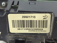 2012-2013 Gmc Sierra 1500 Climate Control Module Temperature AC/Heater Replacement P/N:20921713 Fits Fits 2012 2013 2014 OEM
