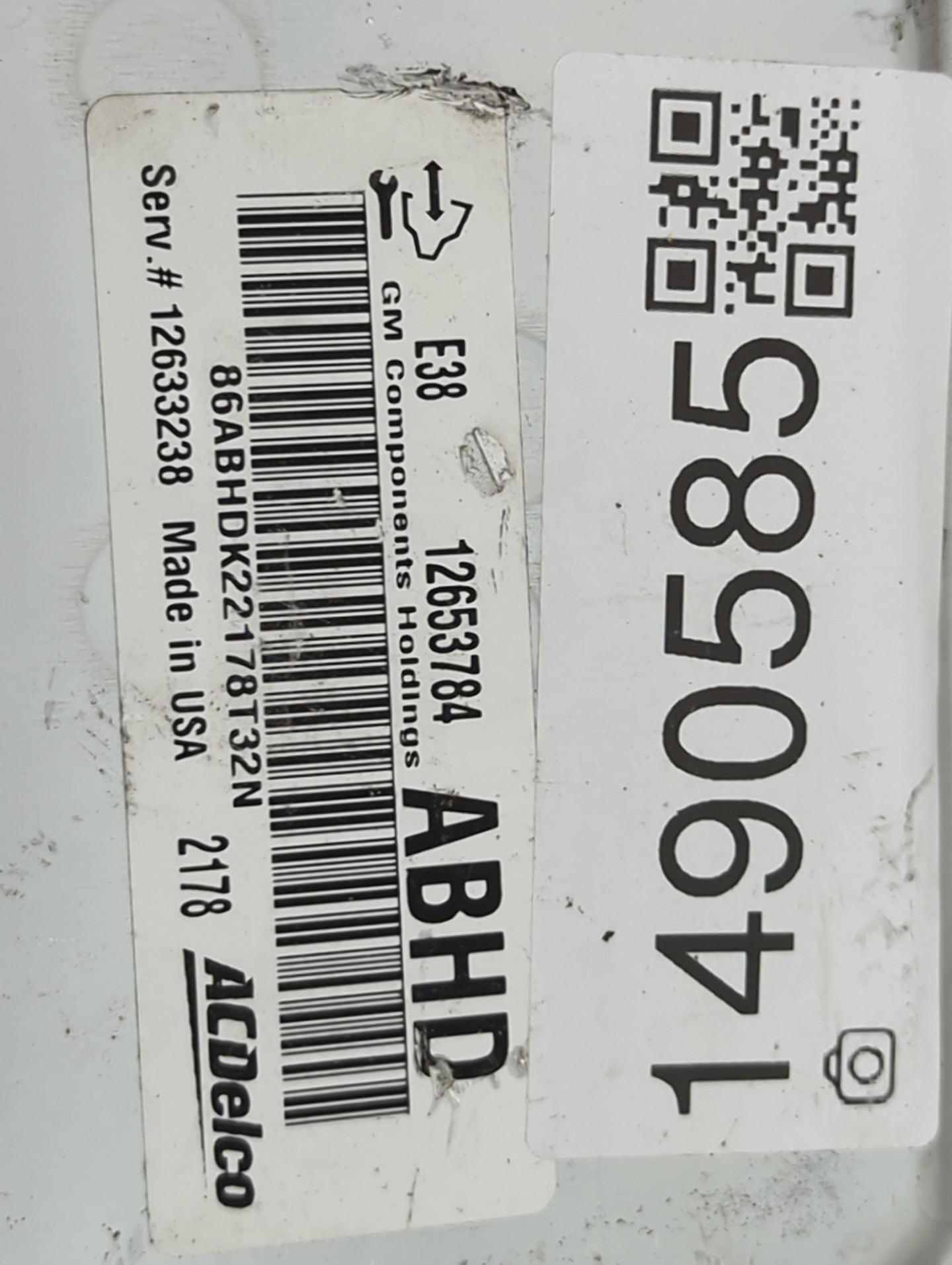2010-2013 Gmc Sierra 1500 PCM Engine Control Computer ECU ECM PCU OEM P/N:12653784 86ABHDK22178T32N Fits OEM Used Auto Parts