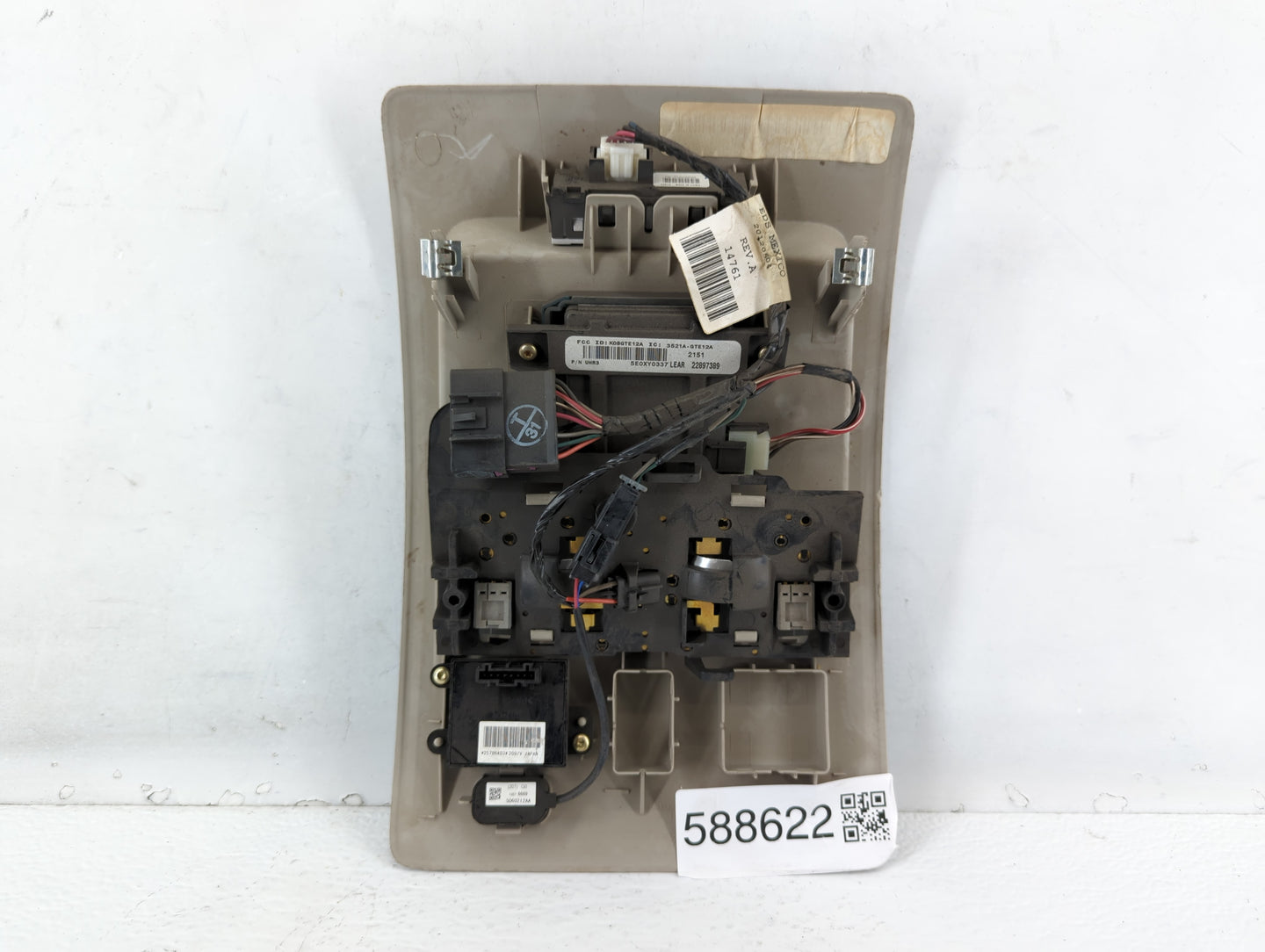 2012-2013 Gmc Sierra 1500 Overhead Roof Console - Oemusedautoparts1.com