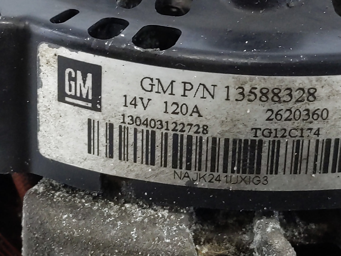 2010-2017 Gmc Terrain Alternator Replacement Generator Charging Assembly Engine OEM Fits OEM Used Auto Parts - Oemusedautopa
