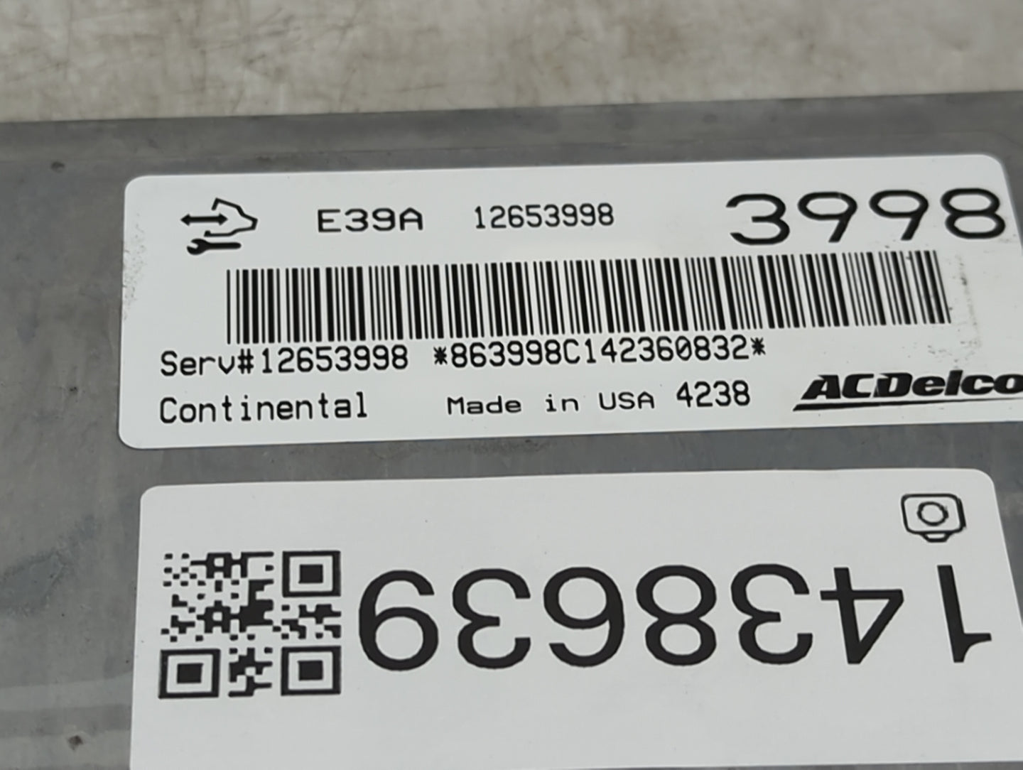2013-2016 Gmc Terrain PCM Engine Control Computer ECU ECM PCU OEM P/N:12653998 Fits Fits 2013 2014 2015 2016 OEM Used Auto P