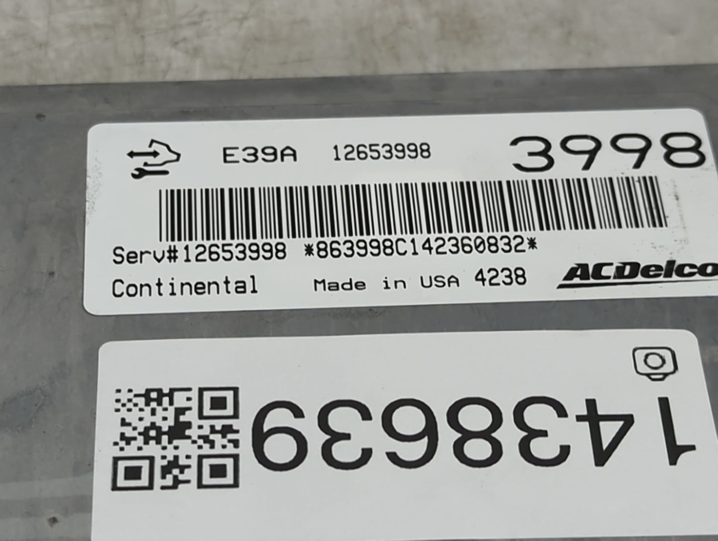 2013-2016 Gmc Terrain PCM Engine Control Computer ECU ECM PCU OEM P/N:12653998 Fits Fits 2013 2014 2015 2016 OEM Used Auto P