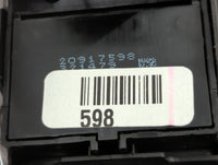 2013 Gmc Terrain Master Power Window Switch Replacement Driver Side Left P/N:20917598 Fits OEM Used Auto Parts - Oemusedauto