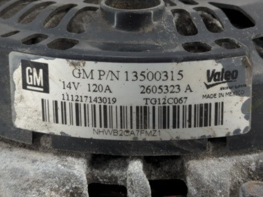 2010-2017 Gmc Terrain Alternator Replacement Generator Charging Assembly Engine OEM P/N:13588328 13512759 Fits OEM Used Auto Parts
