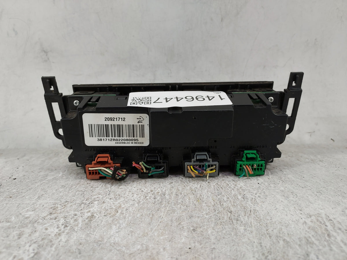 2012-2014 Gmc Yukon Climate Control Module Temperature AC/Heater Replacement P/N:20921712 381712R022080095 Fits OEM Used Aut