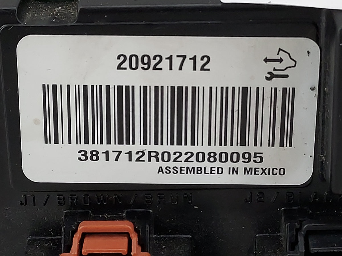 2012-2014 Gmc Yukon Climate Control Module Temperature AC/Heater Replacement P/N:20921712 381712R022080095 Fits OEM Used Aut