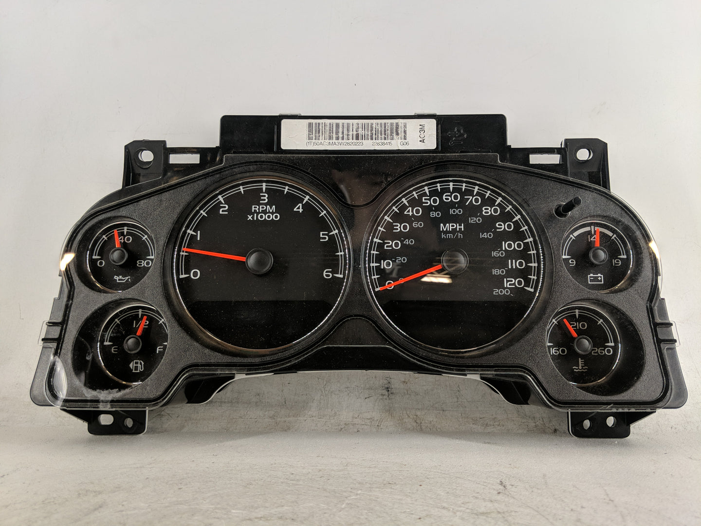 2012-2014 Gmc Yukon Xl 1500 Instrument Cluster Speedometer Gauges P/N:22838415 Fits Fits 2012 2013 2014 OEM Used Auto Parts 