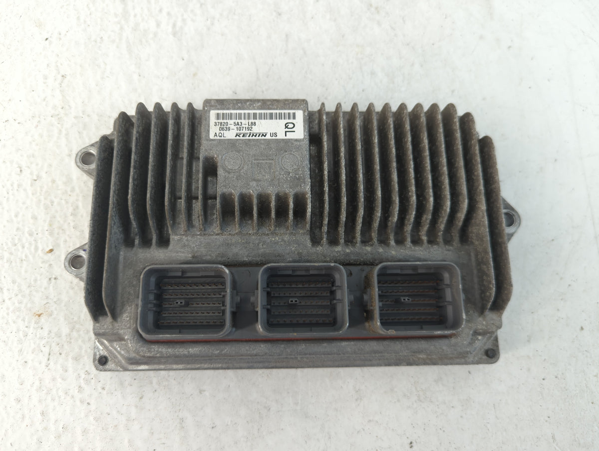 2013 Honda Accord PCM Engine Control Computer ECU ECM PCU OEM P/N:0639-107192 37820-5A3-L88 OEM Used Auto Parts - Oemusedaut