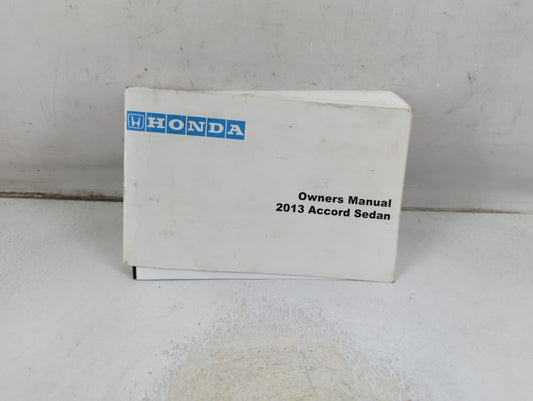 2013 Honda Accord Owners Manual Book Guide P/N:31T2A600 OEM Used Auto Parts - Oemusedautoparts1.com