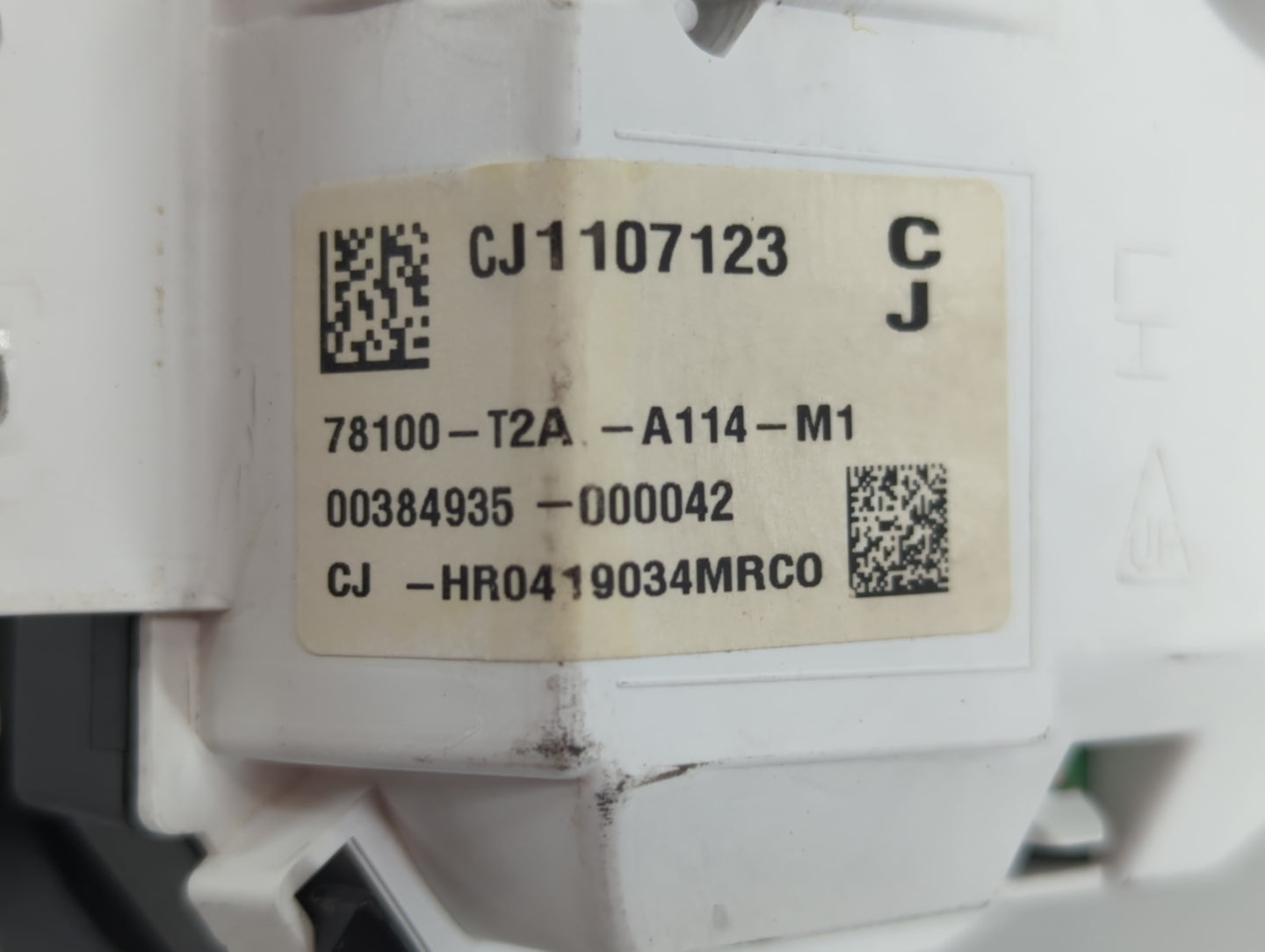 2013 Honda Accord Instrument Cluster Speedometer Gauges P/N:78100-T2A-A114-M1 CJ1107123 Fits OEM Used Auto Parts - Oemusedau