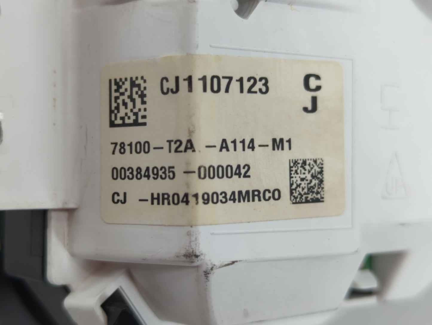 2013 Honda Accord Instrument Cluster Speedometer Gauges P/N:78100-T2A-A114-M1 CJ1107123 Fits OEM Used Auto Parts - Oemusedau