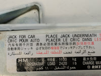 2013 Honda Accord Spare Scissor Car Jack 1100903 - Oemusedautoparts1.com