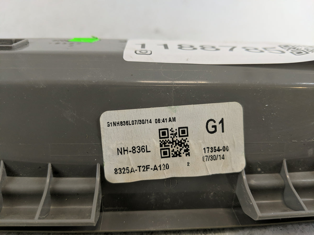 2013 Honda Accord Overhead Roof Console 1188785 - Oemusedautoparts1.com