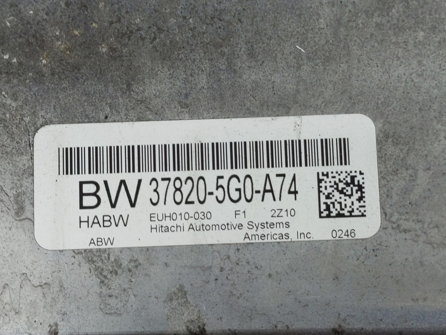 2013 Honda Accord PCM Engine Control Computer ECU ECM PCU OEM P/N:37820-5G0-A76 37820-5G0-A74 Fits OEM Used Auto Parts - Oem