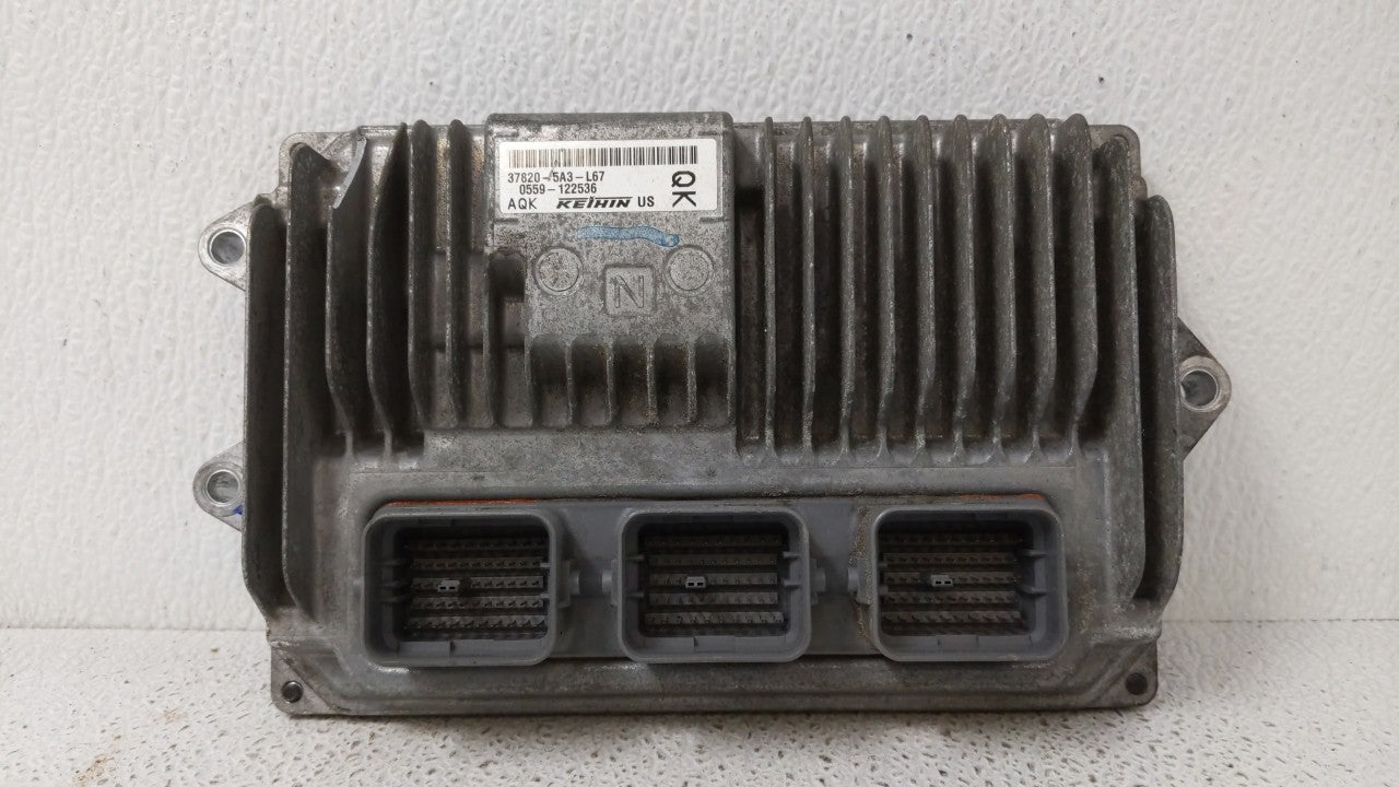 2013 Honda Accord PCM Engine Control Computer ECU ECM PCU OEM P/N:37820-5G1-L55 37820-5A3-L67 Fits OEM Used Auto Parts - Oem