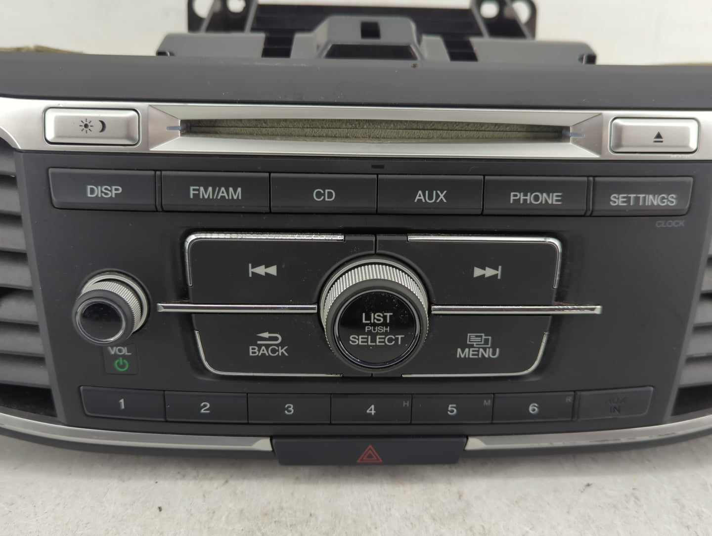2013-2015 Honda Accord Radio AM FM Cd Player Receiver Replacement P/N:39100-T2A-A301 Fits Fits 2013 2014 2015 OEM Used Auto 