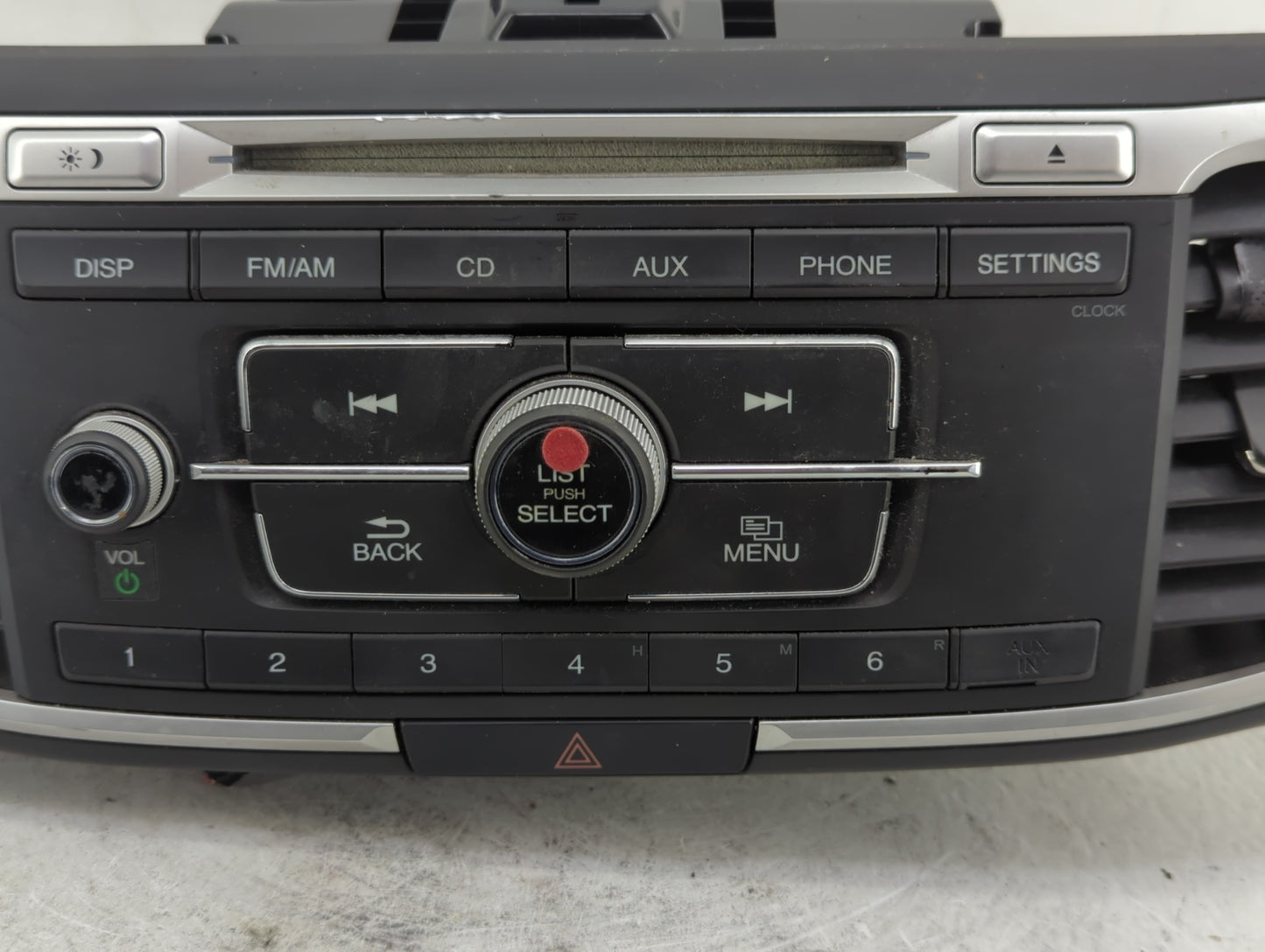 2013-2015 Honda Accord Radio AM FM Cd Player Receiver Replacement P/N:39100-T2A-A302 Fits Fits 2013 2014 2015 OEM Used Auto 