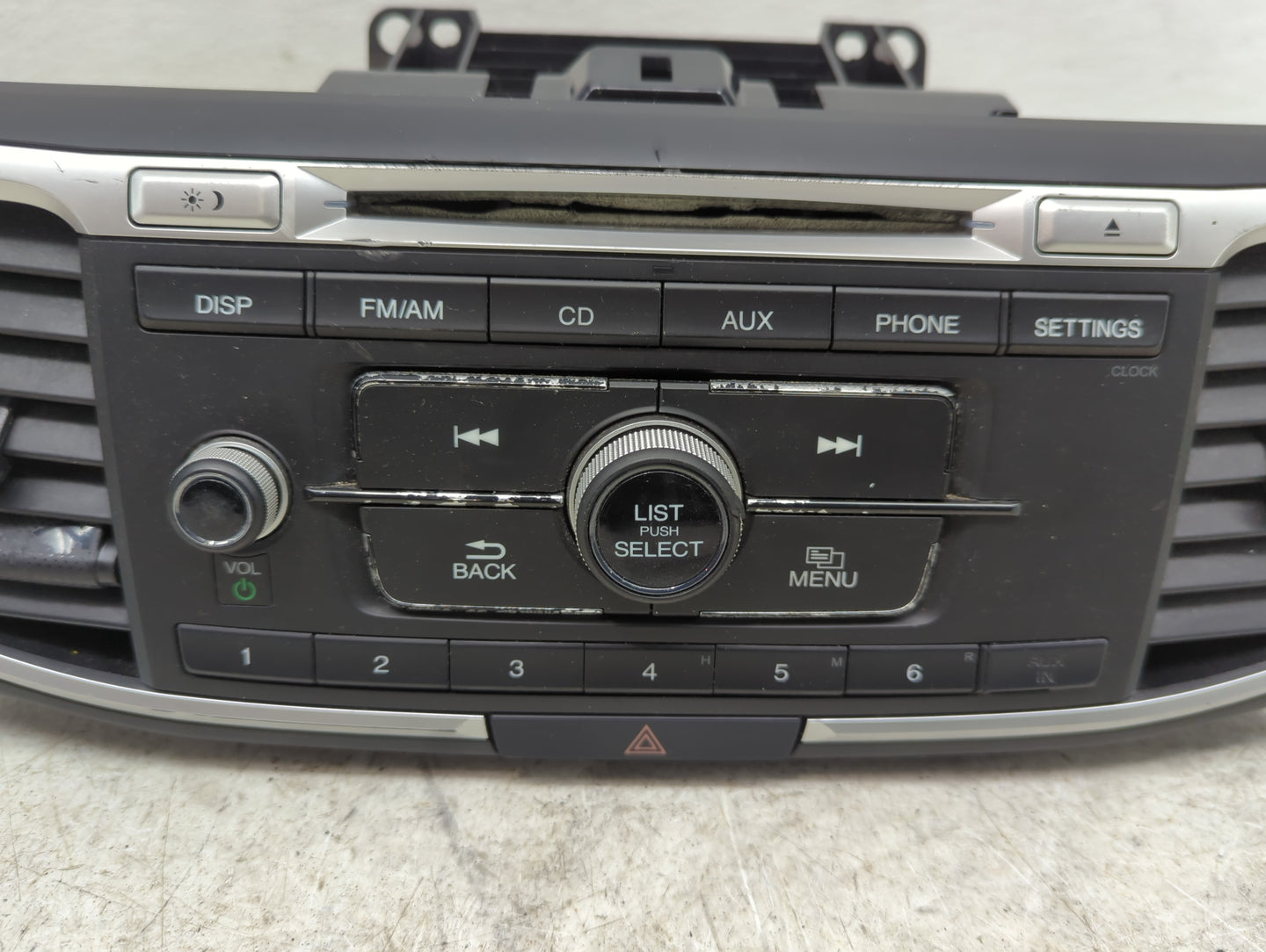 2013-2015 Honda Accord Radio AM FM Cd Player Receiver Replacement P/N:39100-T2A-A302 Fits Fits 2013 2014 2015 OEM Used Auto 
