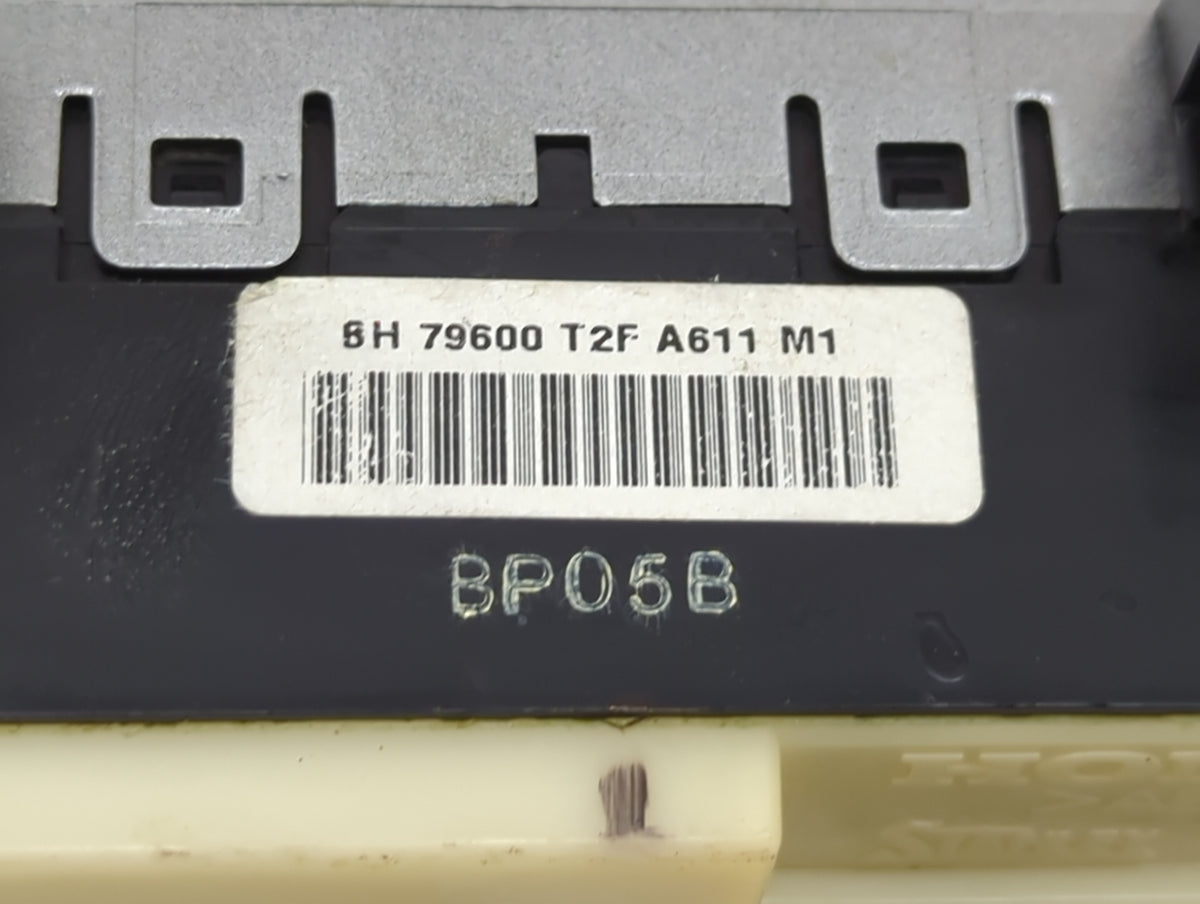 2013 Honda Accord Climate Control Module Temperature AC/Heater Replacement P/N:79600 T2F A611 M1 Fits OEM Used Auto Parts - 