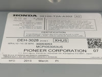 2013-2015 Honda Accord Radio AM FM Cd Player Receiver Replacement P/N:39100-T2A-A302 DEH-3028 Fits Fits 2013 2014 2015 OEM U