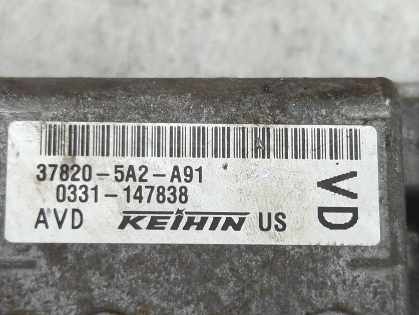2013 Honda Accord PCM Engine Control Computer ECU ECM PCU OEM P/N:37820-5A2-A91 0331-147838 Fits OEM Used Auto Parts - Oemus