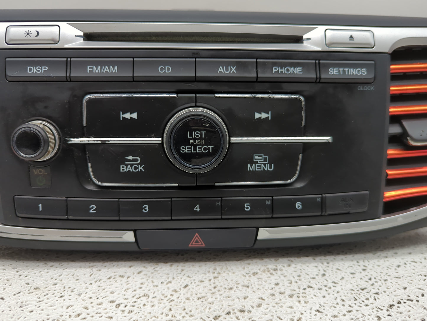 2013 Honda Accord Radio AM FM Cd Player Receiver Replacement P/N:39100-T3L-A002 DEH-3028 Fits OEM Used Auto Parts - Oemuseda