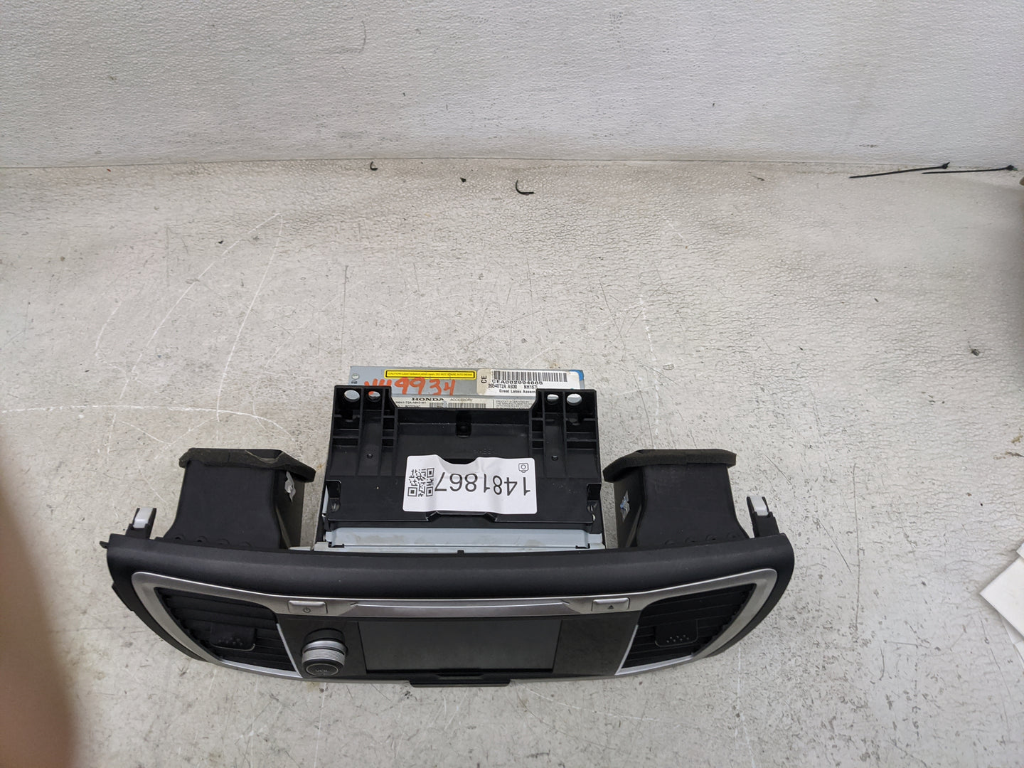 2013-2015 Honda Accord Radio AM FM Cd Player Receiver Replacement P/N:39540T2AA930 39541-T2A-A840-M1 Fits Fits 2013 2014 201